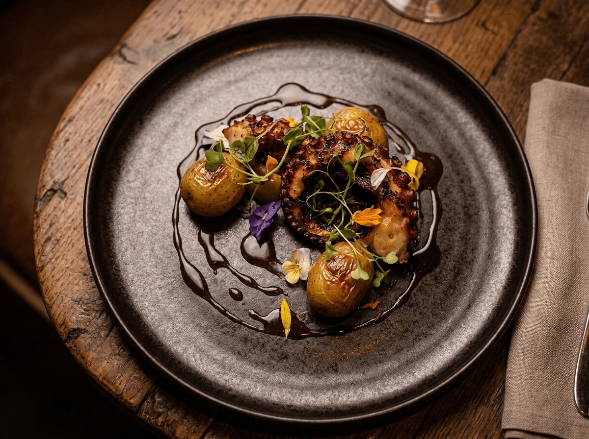 Studio imagery example: a plated fine-dining dish